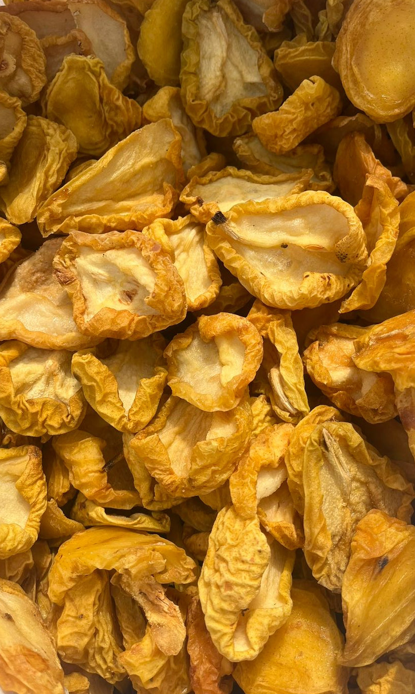 Peras deshidratadas